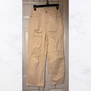 Wild Fable Cream Distressed Women's Jeans - Size 2